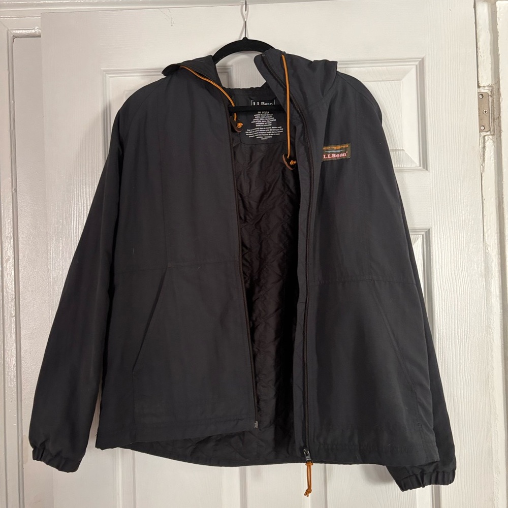LLBean black zip up jacket